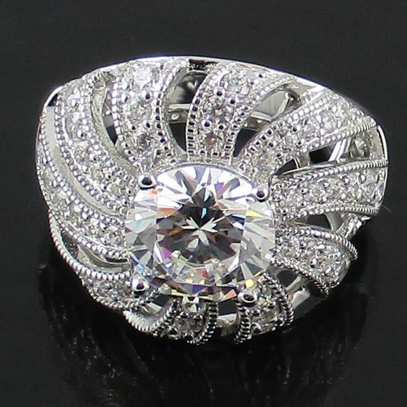 Victoria Wieck 3.89ct Absolute "Sunray" Dome Ring - Picture 6 of 7